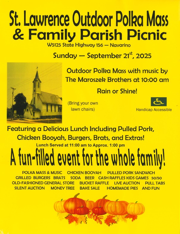 St. Lawrence Outdoor Polka Mass & Family Parish Picnic