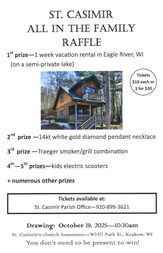 St. Casimir All in the Family Raffle