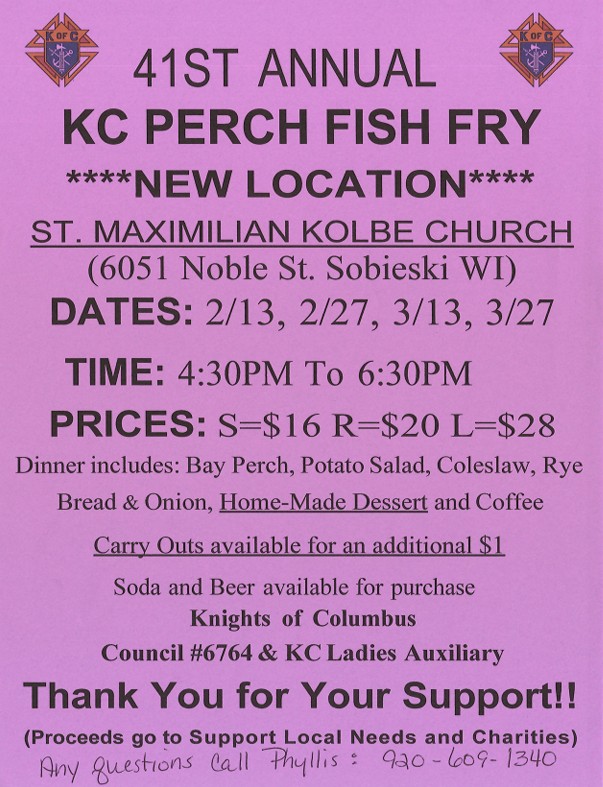 41st Annual KC Perch Fish Fry - St. Maximilian Kolbe Church