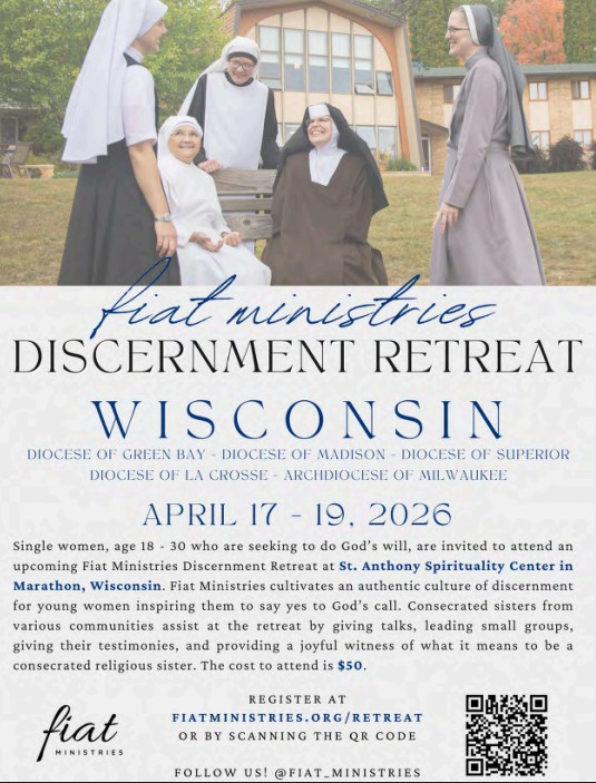 Fiat Ministries Discernment Retreat Wisconsin